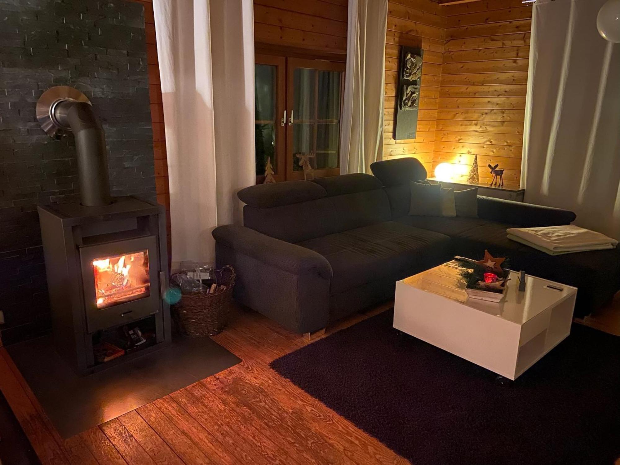 Вилла Blockhaus Ferienzauber II Bromskirchen Экстерьер фото