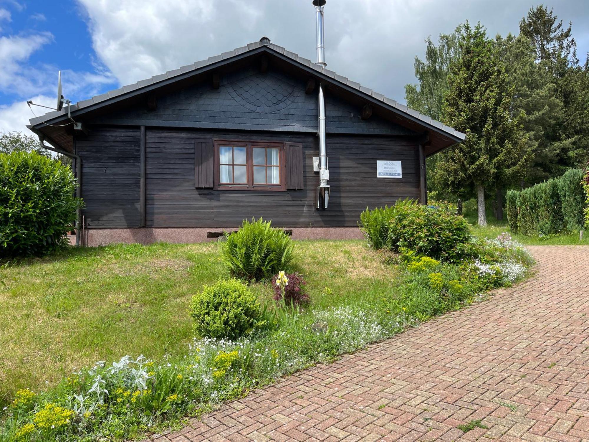 Вилла Blockhaus Ferienzauber II Bromskirchen Экстерьер фото