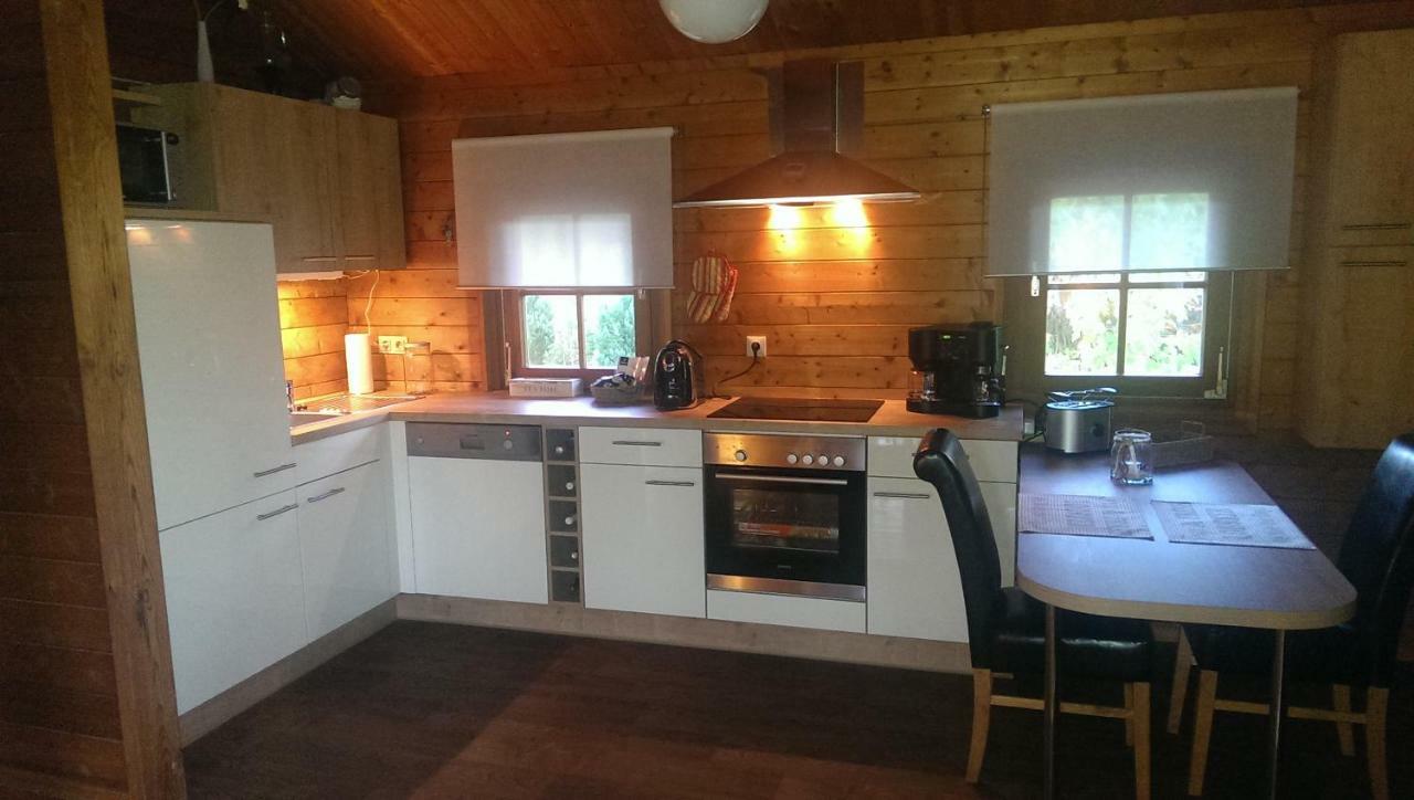 Вилла Blockhaus Ferienzauber II Bromskirchen Экстерьер фото